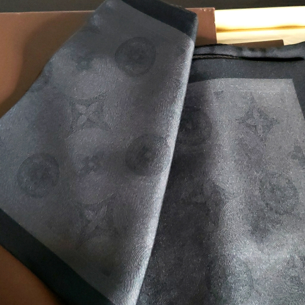 Louie Vuitton monogrammed  silk scarf